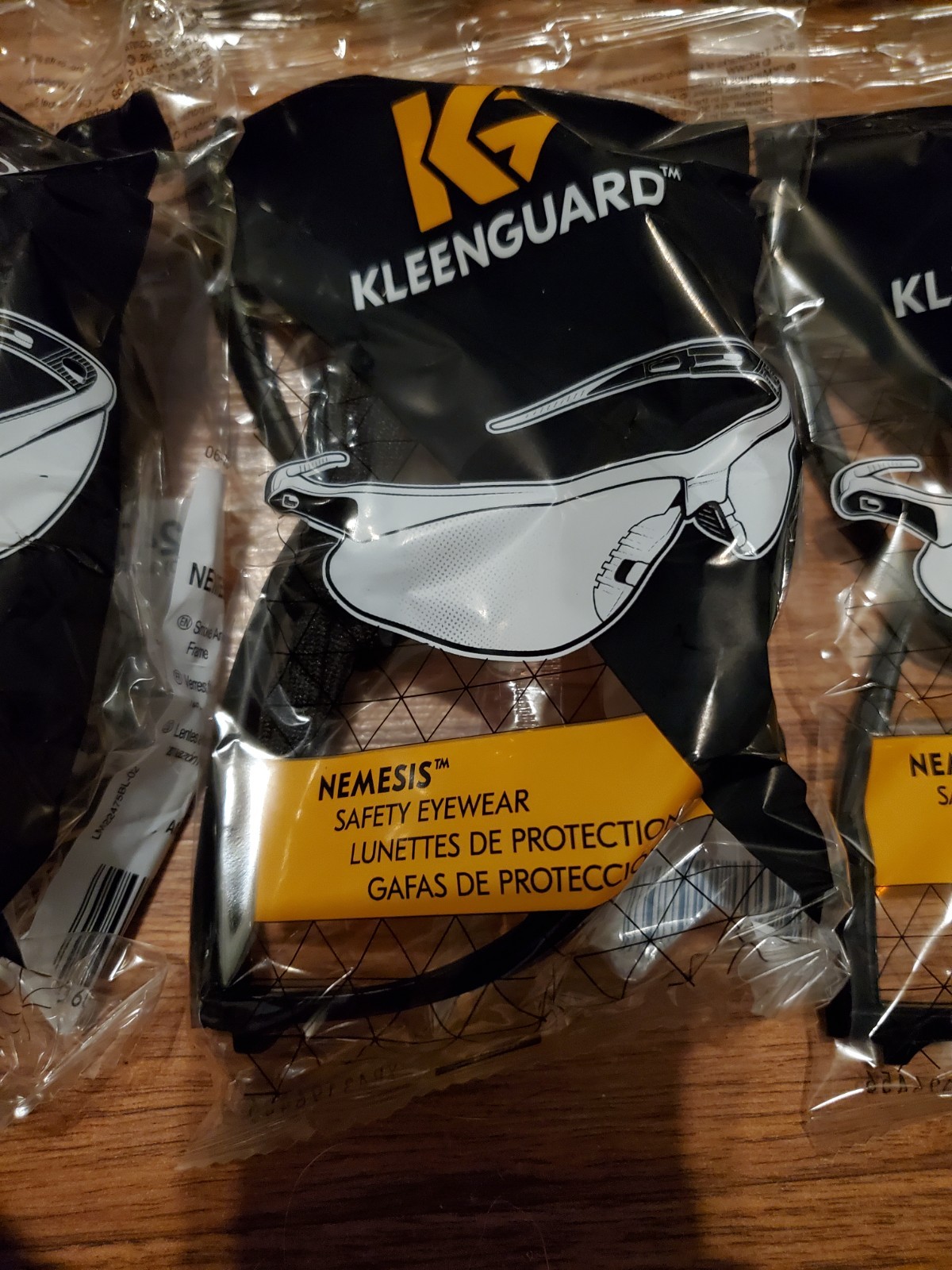 Lot of 3 Kleenguard Nemesis Safety Eyeware Glasses 22475 Smoke Black