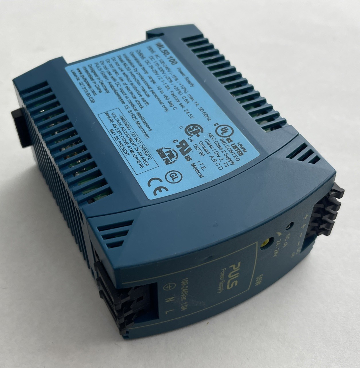 Puls ML50.100 Power Supply AC 100-240V Max 1A 50-60Hz