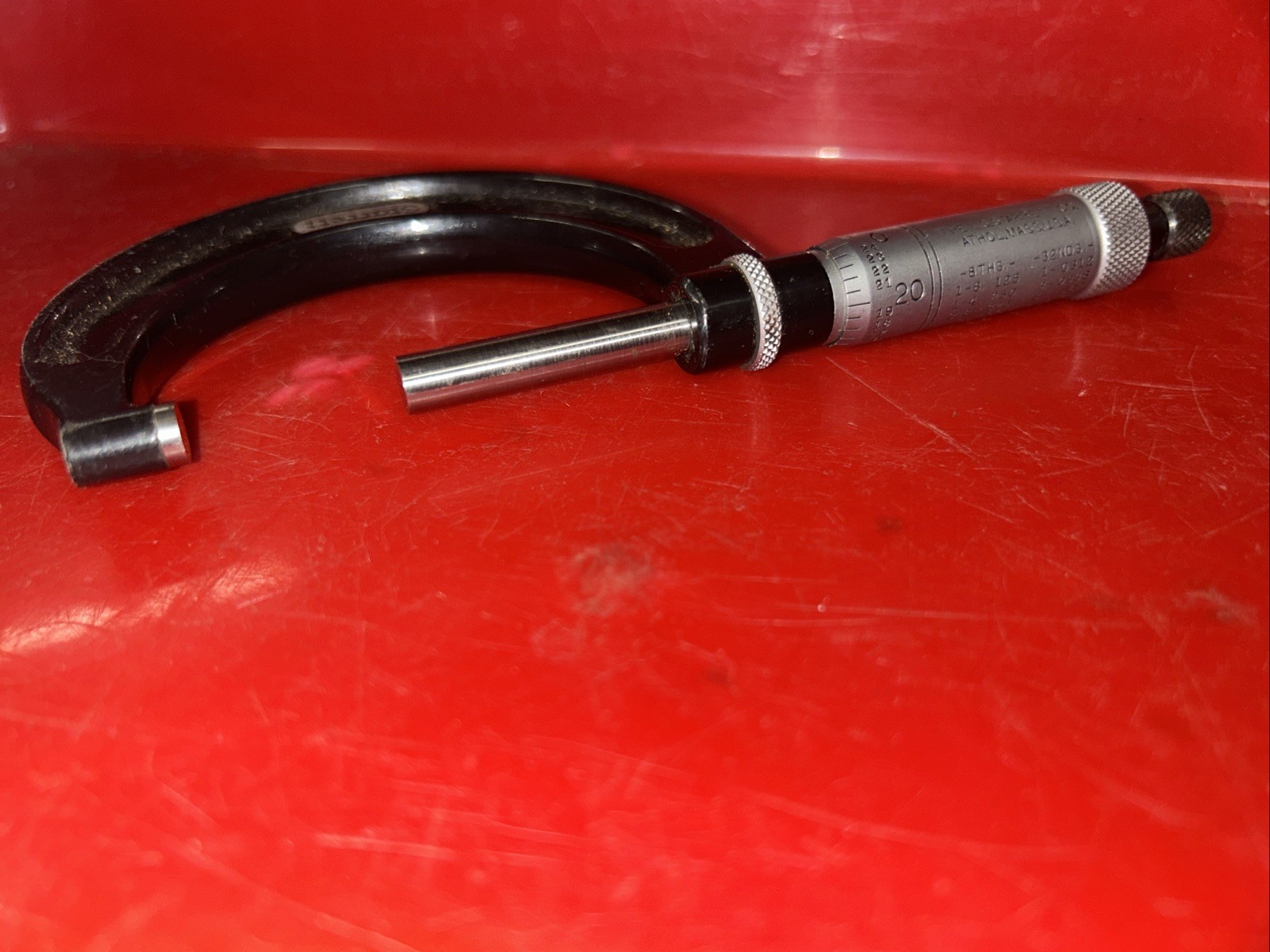 VTG Starrett Blade Micrometer No. 436-2 in. Made in the USA the L S Starrett Co.