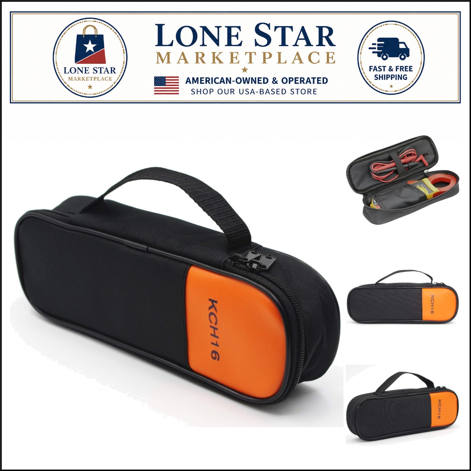 Durable Soft Case with Double Zipper for Fluke Clamp Meters – Lightweight Design