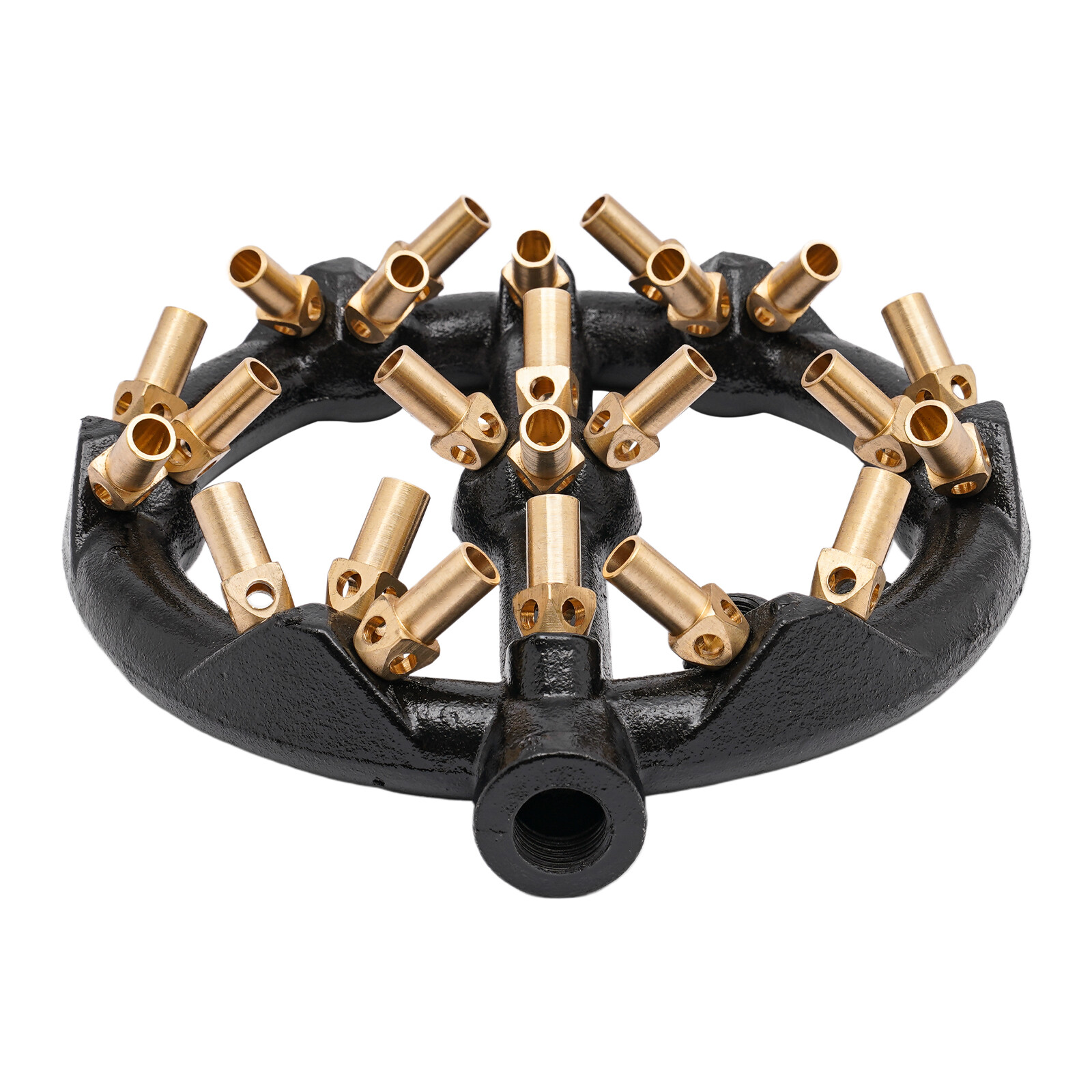 23-Tips Natural Gas Jet Burner For Chinese Wok Range Cast Iron Body Round USA