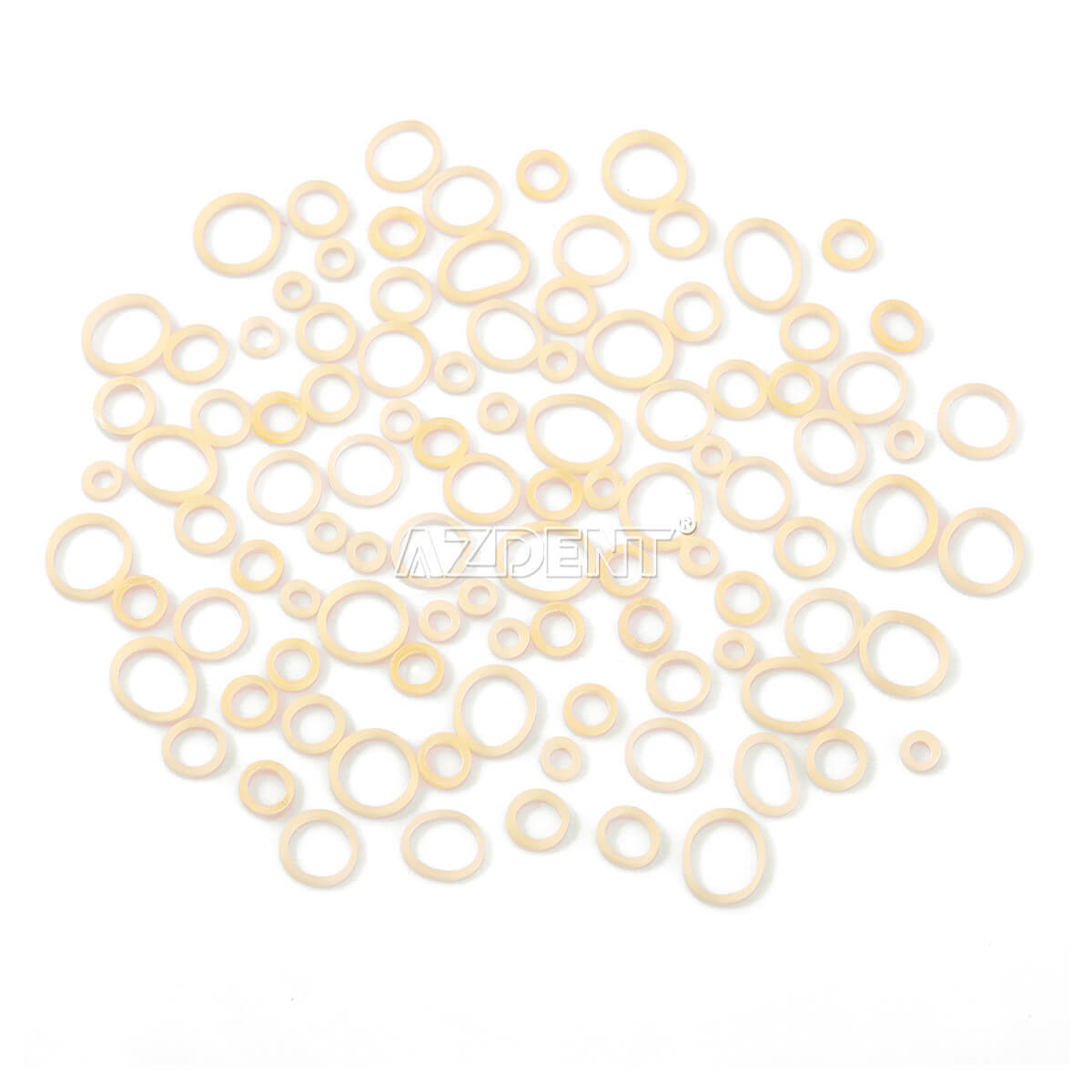 10 Packs Dental Orthodontic Brackets Roth MBT.022 /5000Pcs Elastics Rubber Bands