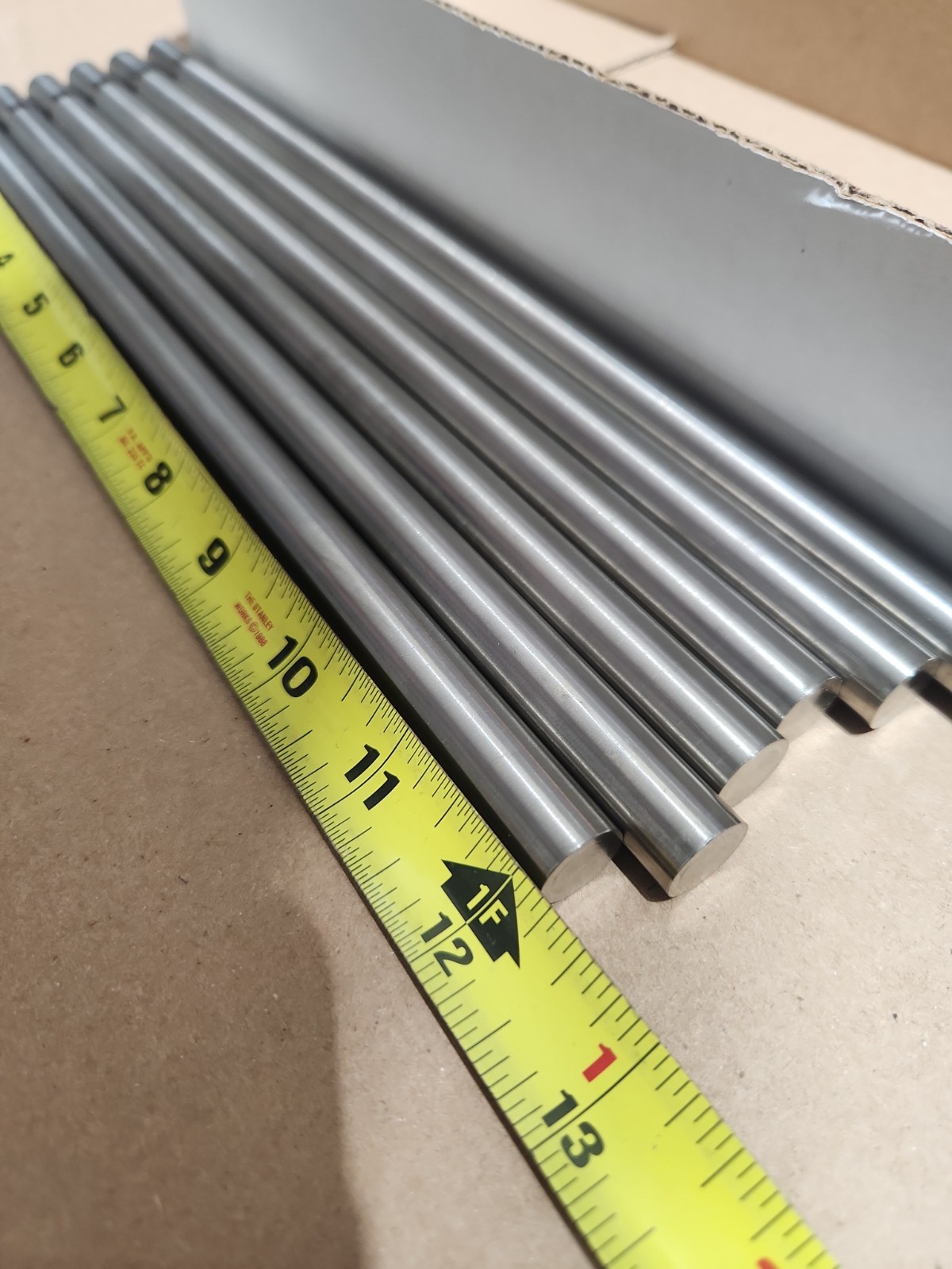 (Tag C81) .531″ Dia Titanium Rods, 12+” Long, 6 Rods, You Get All, Medical Grade