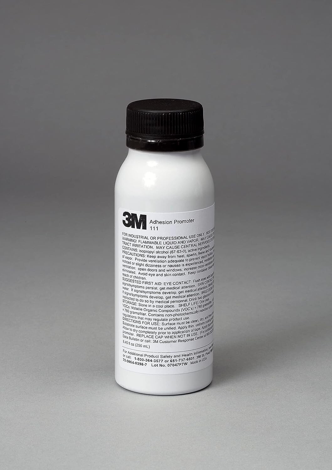 3M 111 Adhesion Promoter, Clear, 250 mL Bottle