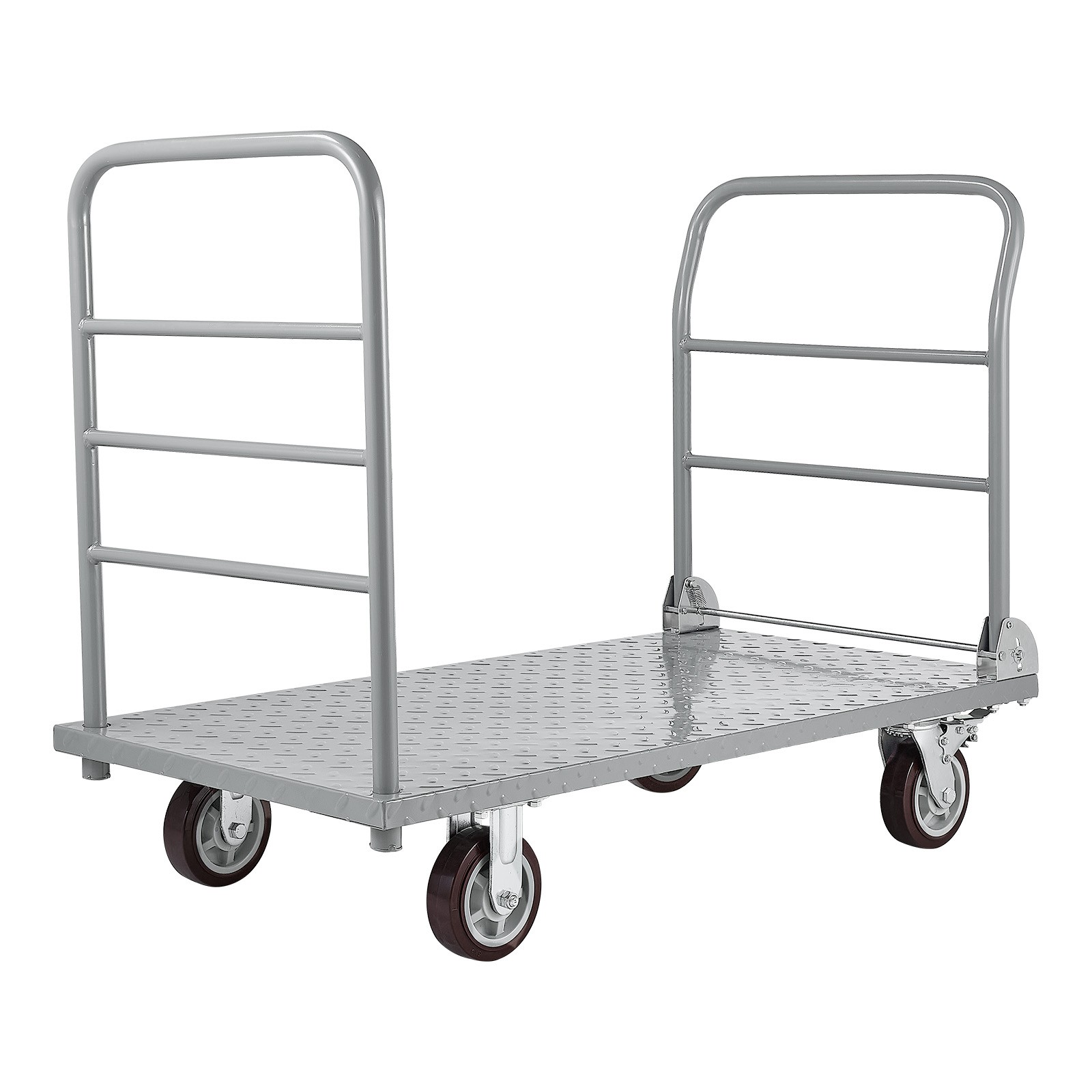 VEVOR Platform Truck 2650 lbs Heavy Duty Foldable Hand Push Cart with Wheels