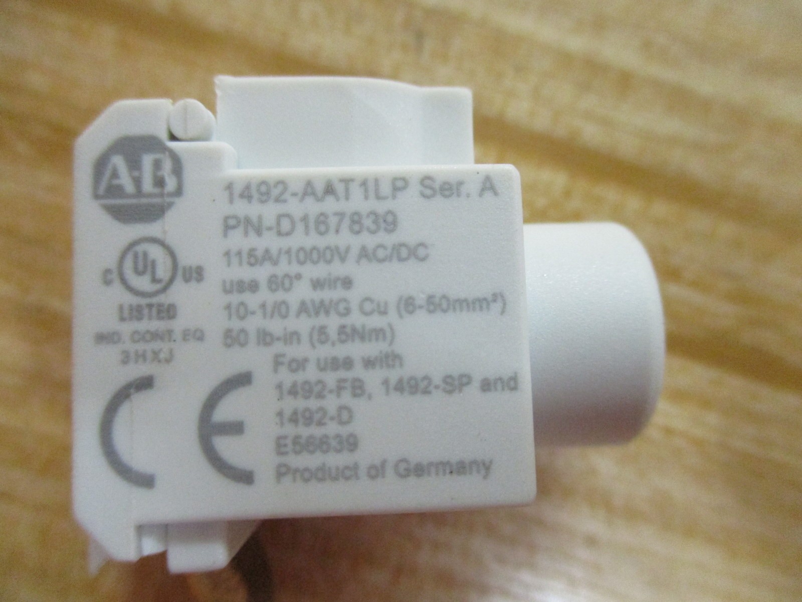 Allen Bradley 1492-AAT1LP Terminal Power Feed D167839 (Pack of 2)