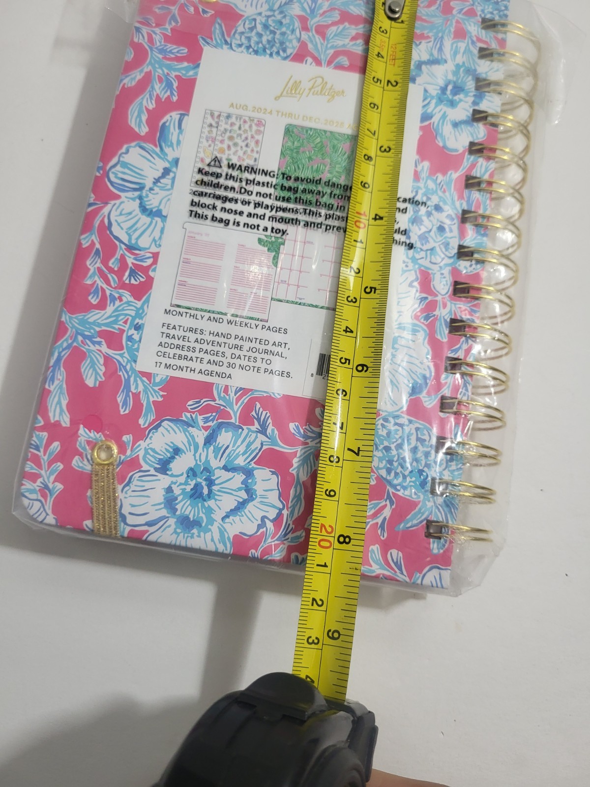 Lilly Pulitzer Planner Aug 2024 Dec 2025 Pink Floral Weekly Monthly Agenda