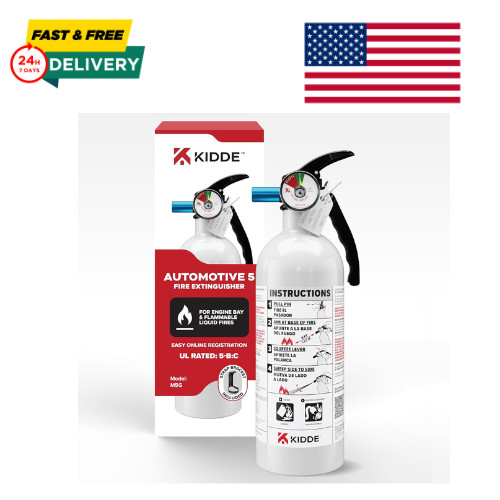 Fire Extinguisher for Vehicles Cars Trucks Single-Use 5BC ‎3.2 pounds