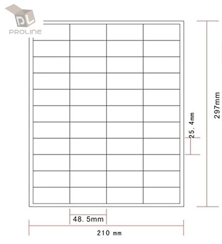 Amazon FBA Label (200 Sheets 8800 Labels) 44-up labels 48.5*25.4mm on A4