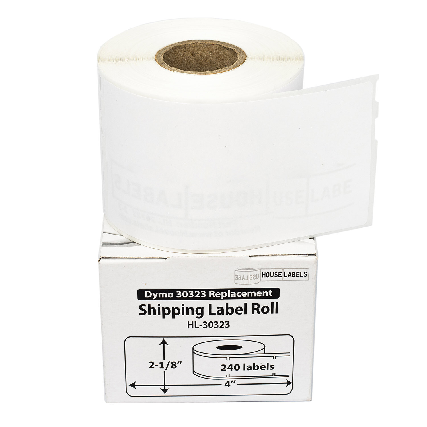 DYMO LW 30323 / 30573 Direct Thermal Shipping Labels – (2) Rolls – 2-1/8″ x 4″