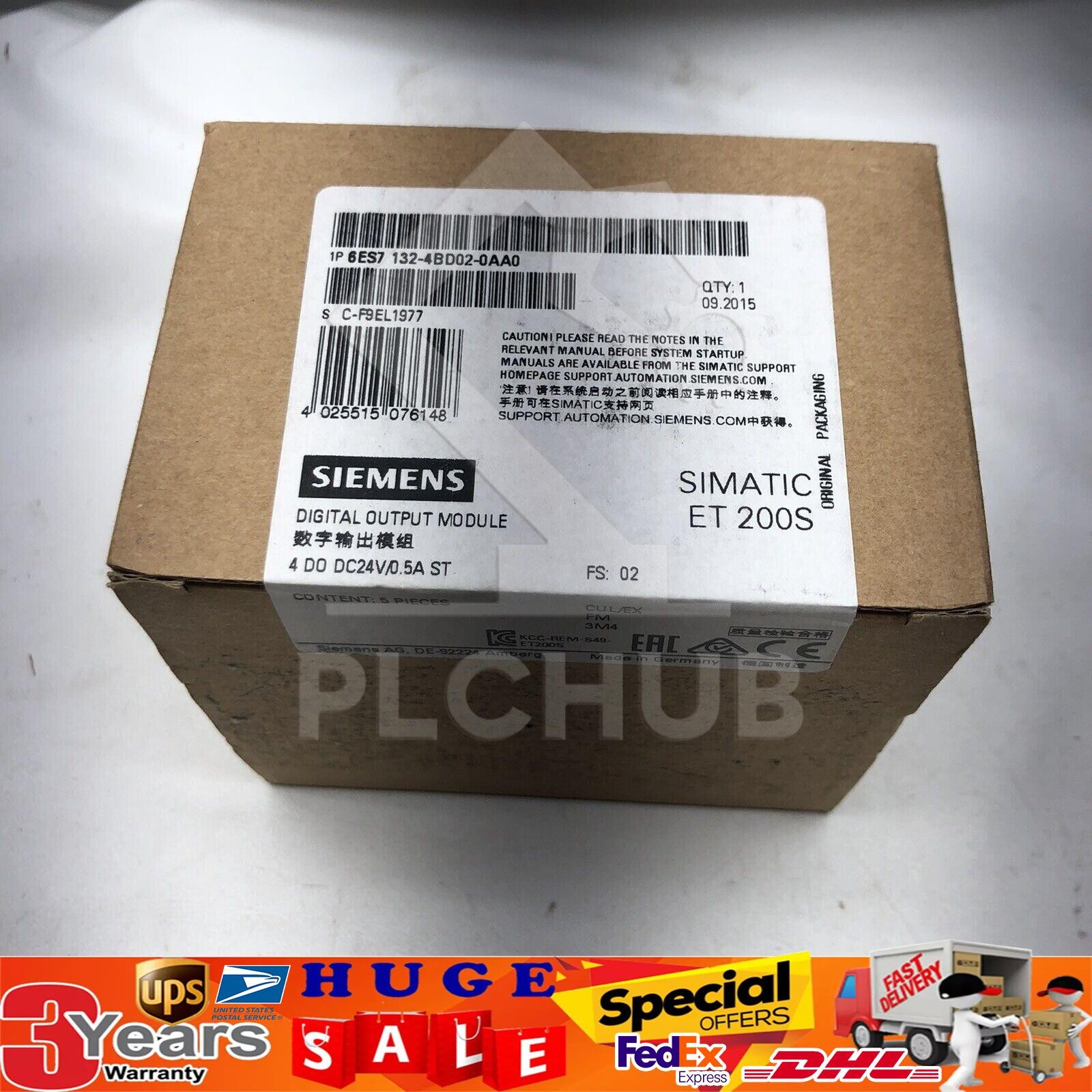 New Siemens SIMATIC DP5 electronic module 6ES7132-4BD02-0AA0 6ES7 132-4BD02-0AA0