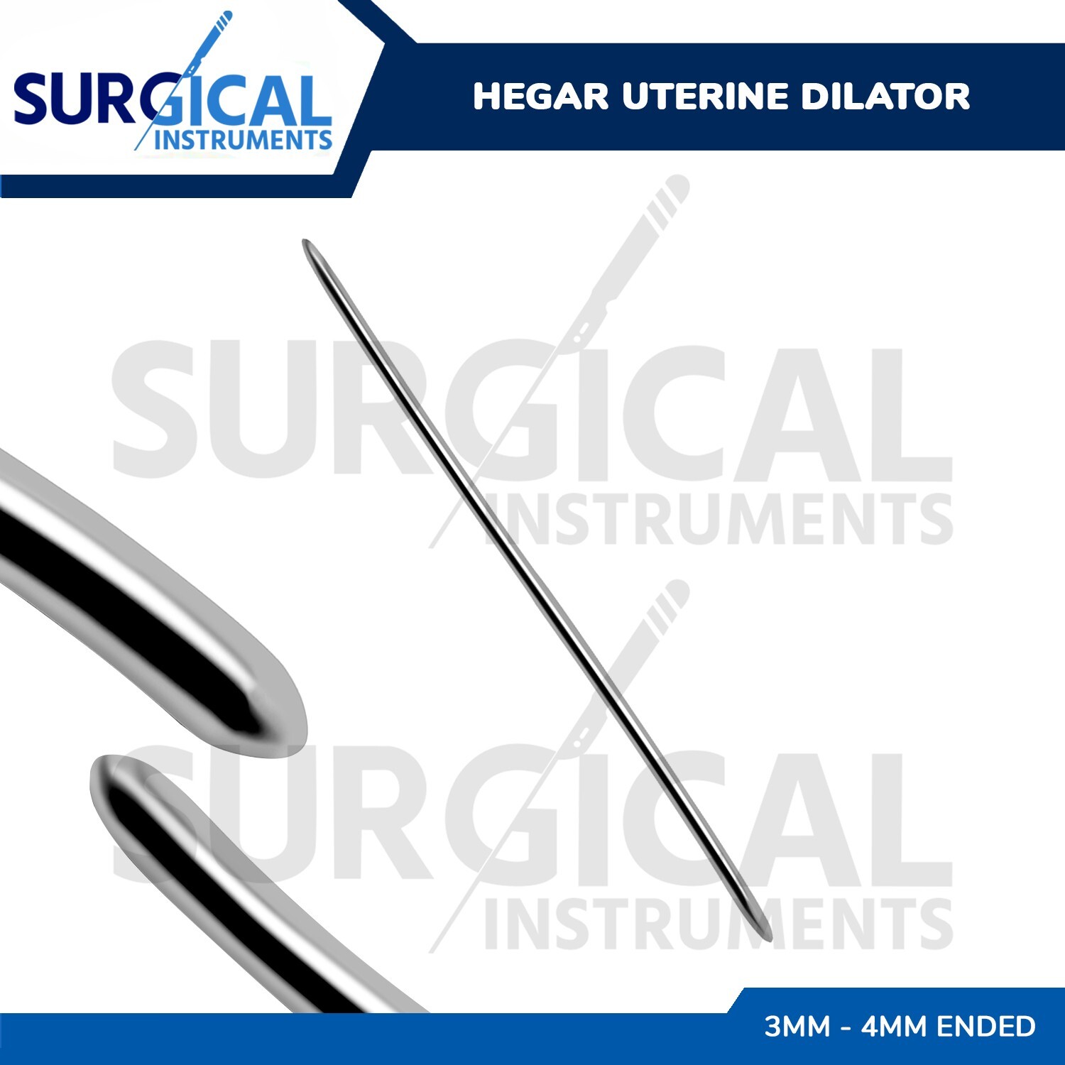 14 Pcs Hegar Uterine Dilator Set Double Ended OB/Gynecology Surgical Instruments