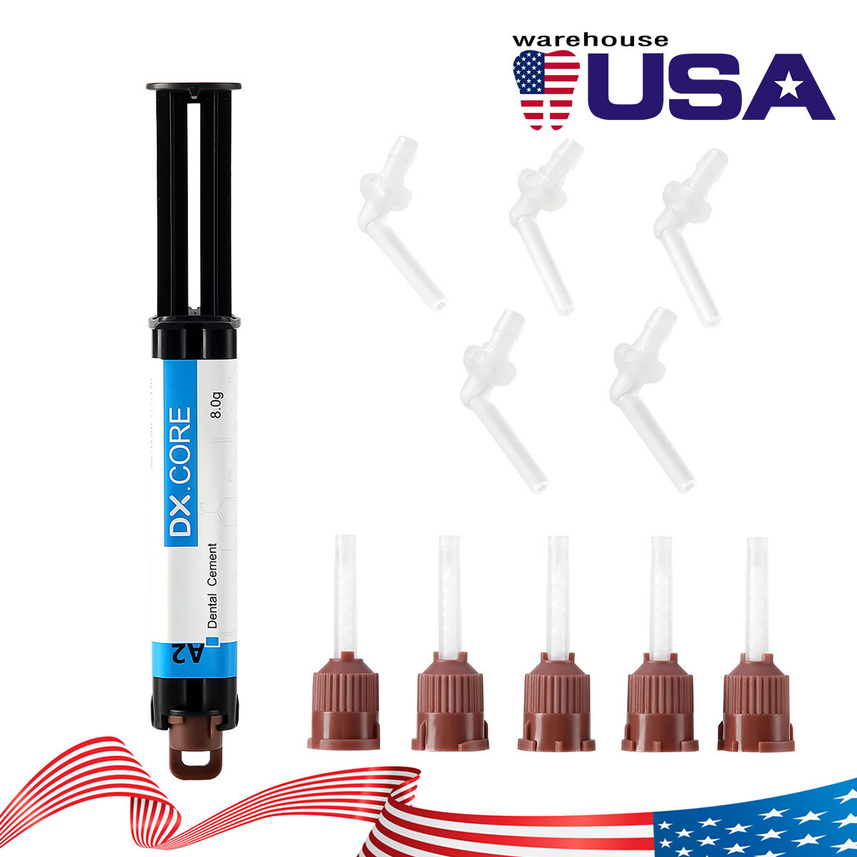 Dentex Dental Flowable Composite Resin Dual Cure Core Build Up A2/A3 DX.CORE
