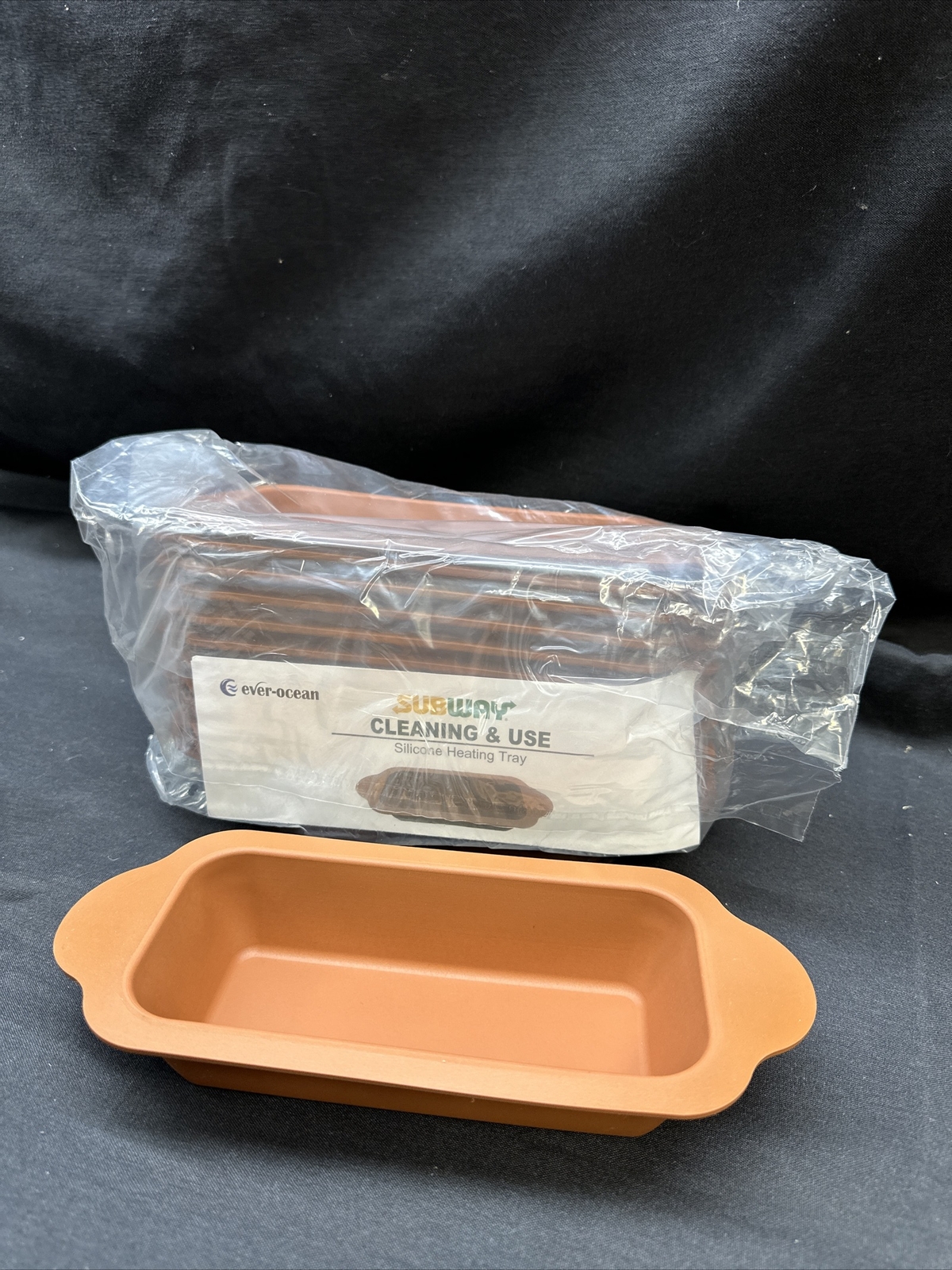 Ever Ocean 12 Pack Of Silicone Loaf Pans Subway Heating Trays #1712J