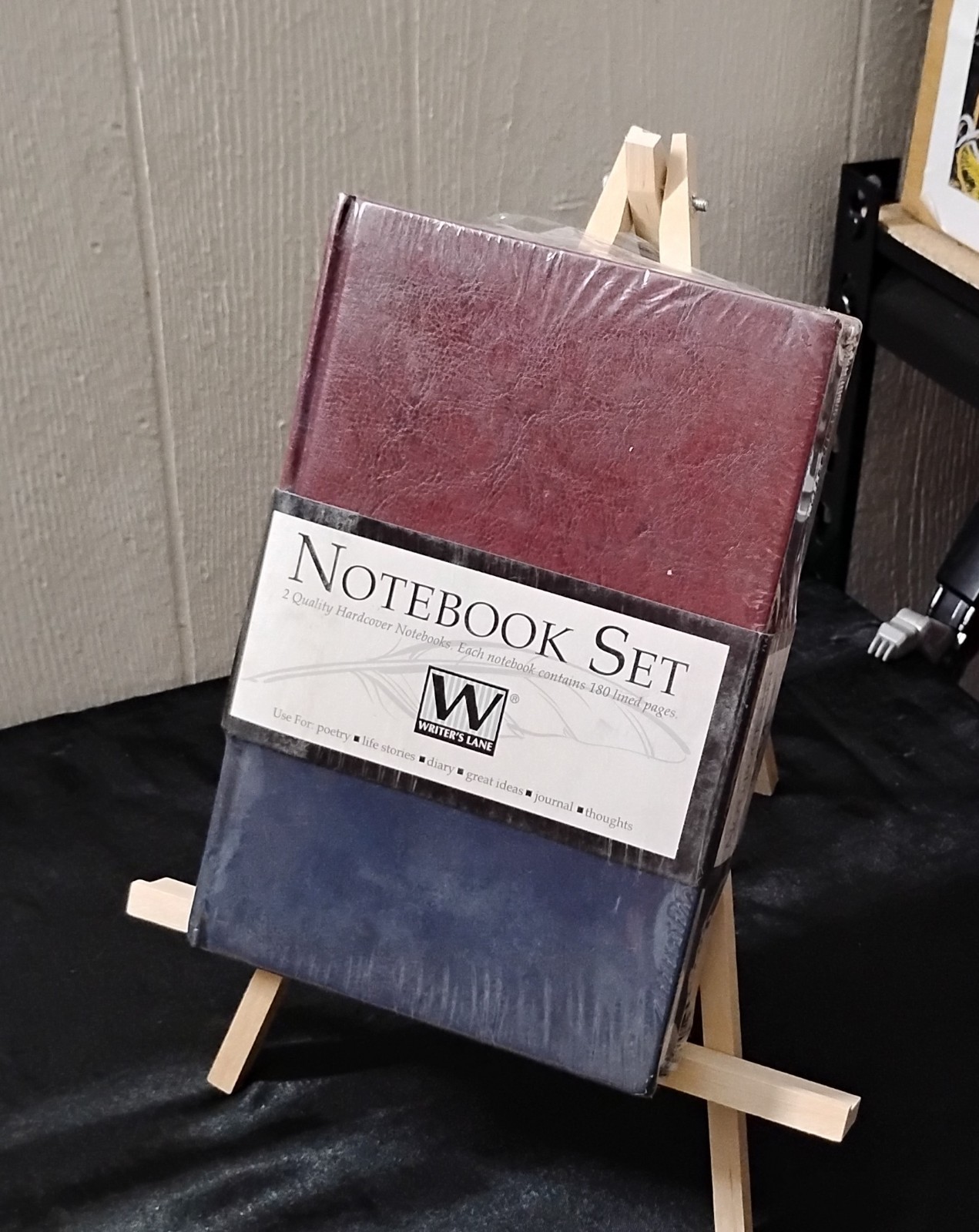 Notebook Set by Writer’s Lane Two Sealed Blue & Red and Blue & Brown Never Used