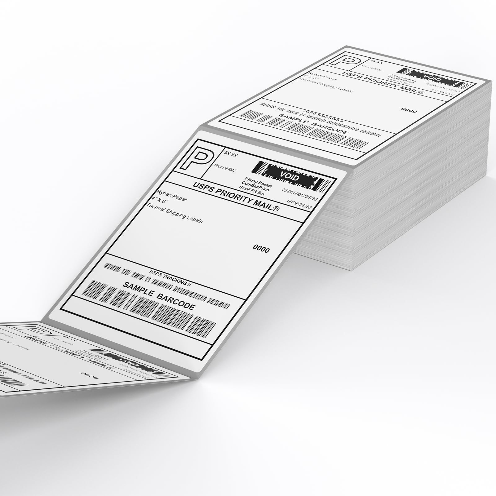 Direct Thermal Label-Shipping Label 4×6-NefLaca 500 Labels/1 stack, White