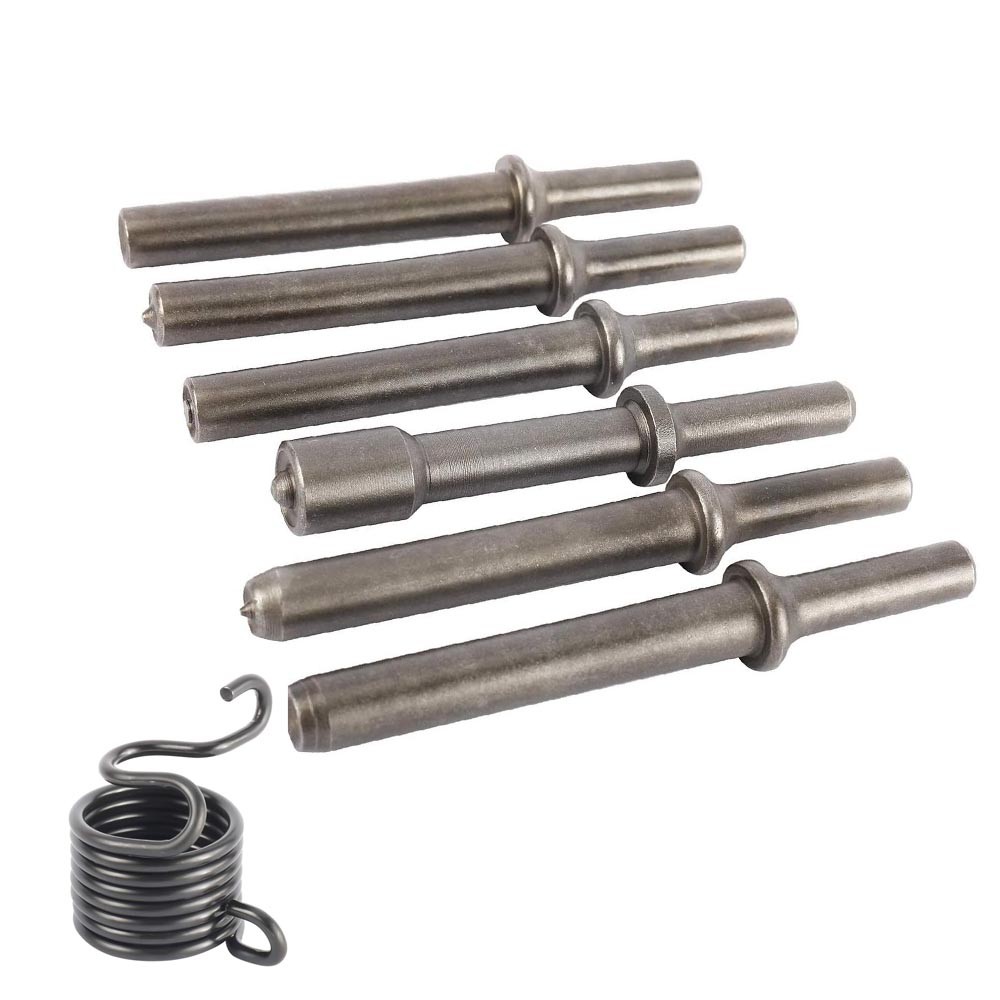 7 Pcs Heavy Duty Smoothing Pneumatic Air Rivet Hammer Tools Steel Air Hammer