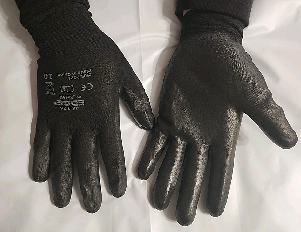 144 pairs XL Ansell EDGE 48-126 Abrasion-resistant gloves Size 10 X large
