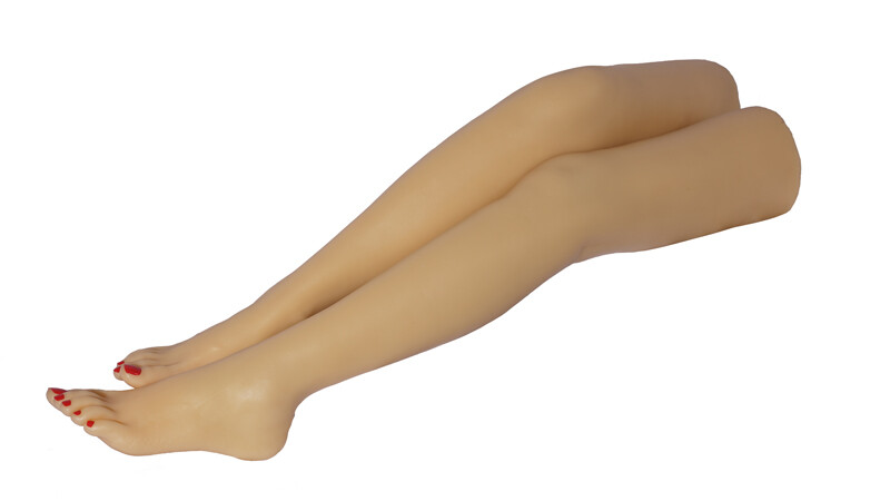 9″Silicone Female long Legs Feet Mannequin Shoes Socks Display feet leg Model
