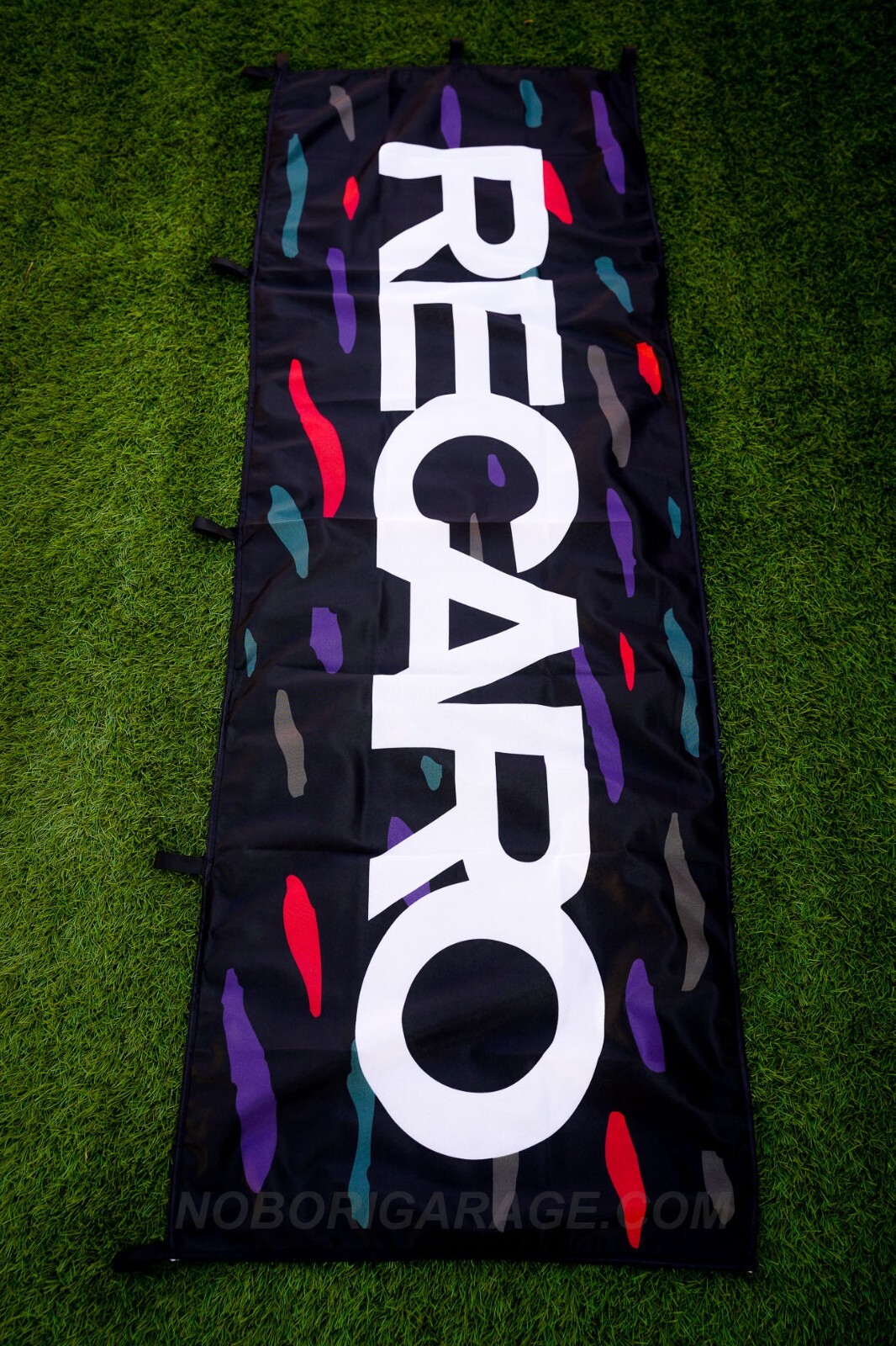 Recaro Confetti Japan Nobori Banner Flag Garage Sign JDM