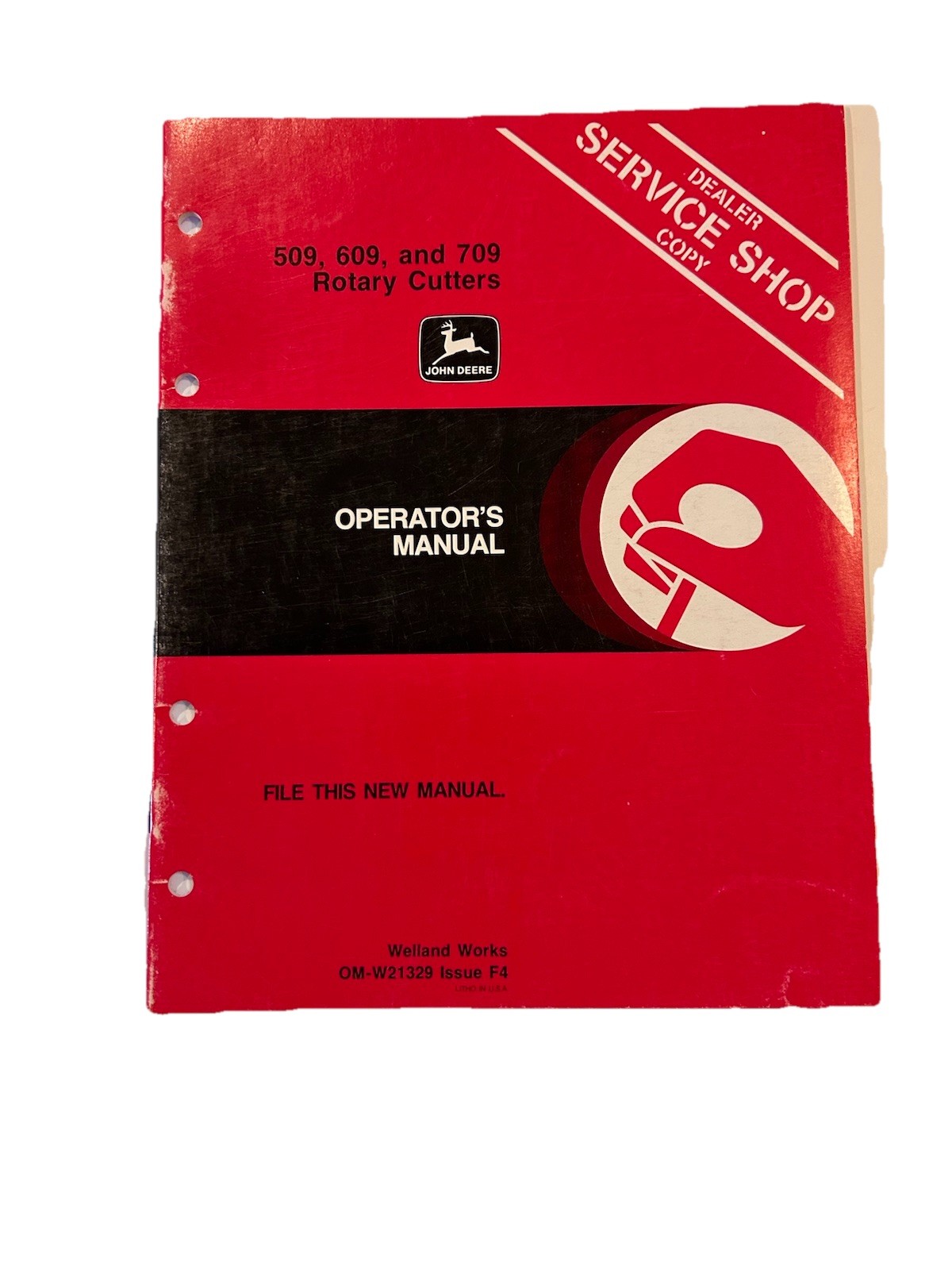 John Deere 509 609 709 Rotary Cutter Operators Manual OM-W21329