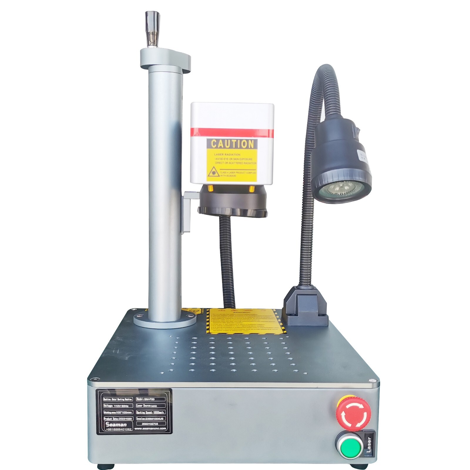 US SHIP MAX 50W Fiber Laser Metal Mark Engraver Machine Laser Engraver Ezcad 2