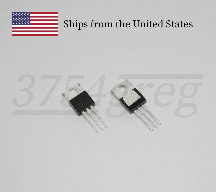 4pcs – LD1117AL-33 – 3.3V 1A Low Drop Voltage Regulator – TO-220 – Unisonic UTC