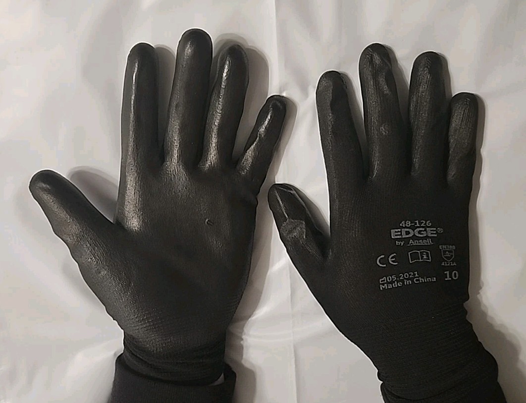 144 pairs XL Ansell EDGE 48-126 Abrasion-resistant gloves Size 10 X large