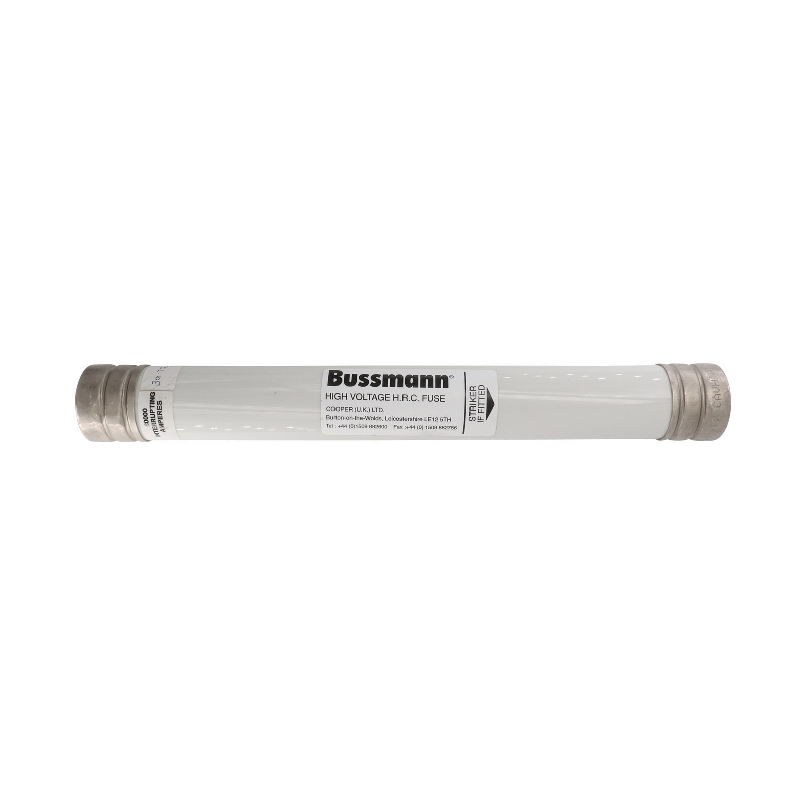 COOPER BUSSMANN 15.5CAVH0.5E HIGH VOLTAGE HRC FUSE, NNB 12CAVH, 15KV, 0.5A