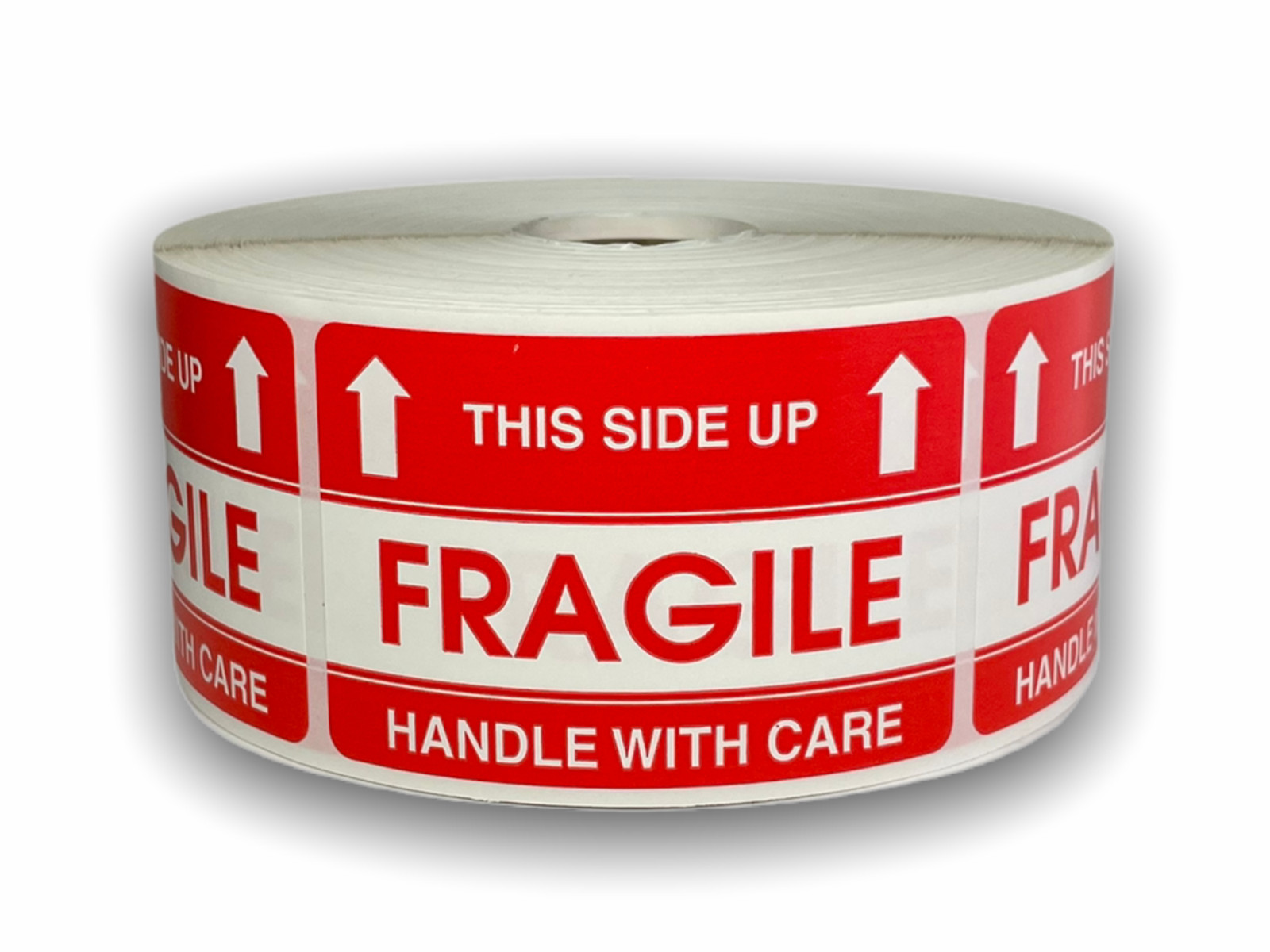 2×3, THIS SIDE UP/FRAGILE/HANDLE WITH CARE, 500 labels per roll 1-40 RLS