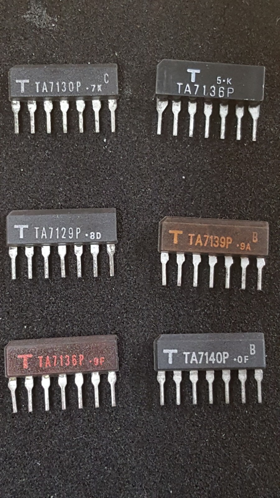 Toshiba TA7130P, TA7129P, TA7136P, TA7139P, TA7140P obtained from Onkyo Japan