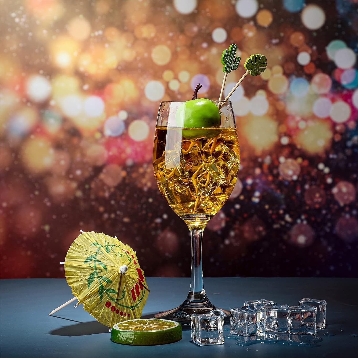 160 Pcs Cocktail Drink Decoration Accessories 60 Drink Cocktail Umbrellas 100
