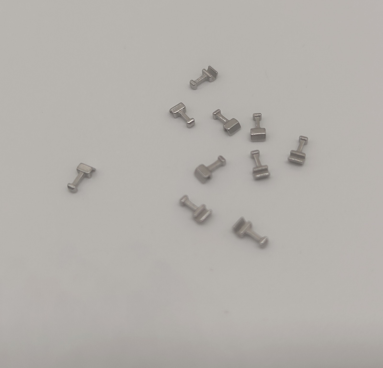 10Packs 100 Pcs Sliding Crimpable Hook Open Surgical Hook Middle 4.5mm