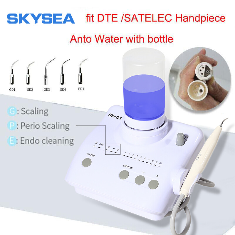 Professional Dental Scaler + 2 Bottles Fit For DTE ATELEC Handpiece & Tips