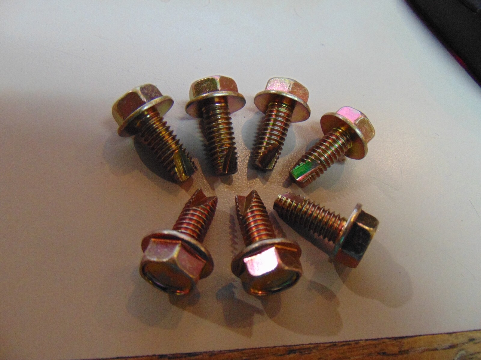 100x 5/16-18 X 3/4 Thread Cutting Screw bolt Hex Flange Steel Self Tapping sheet