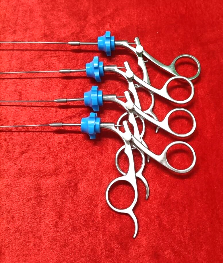 4pc – Hysteroscopy Semi Rigid Rotatable Scissor 5FR 40CM Reusable Instruments