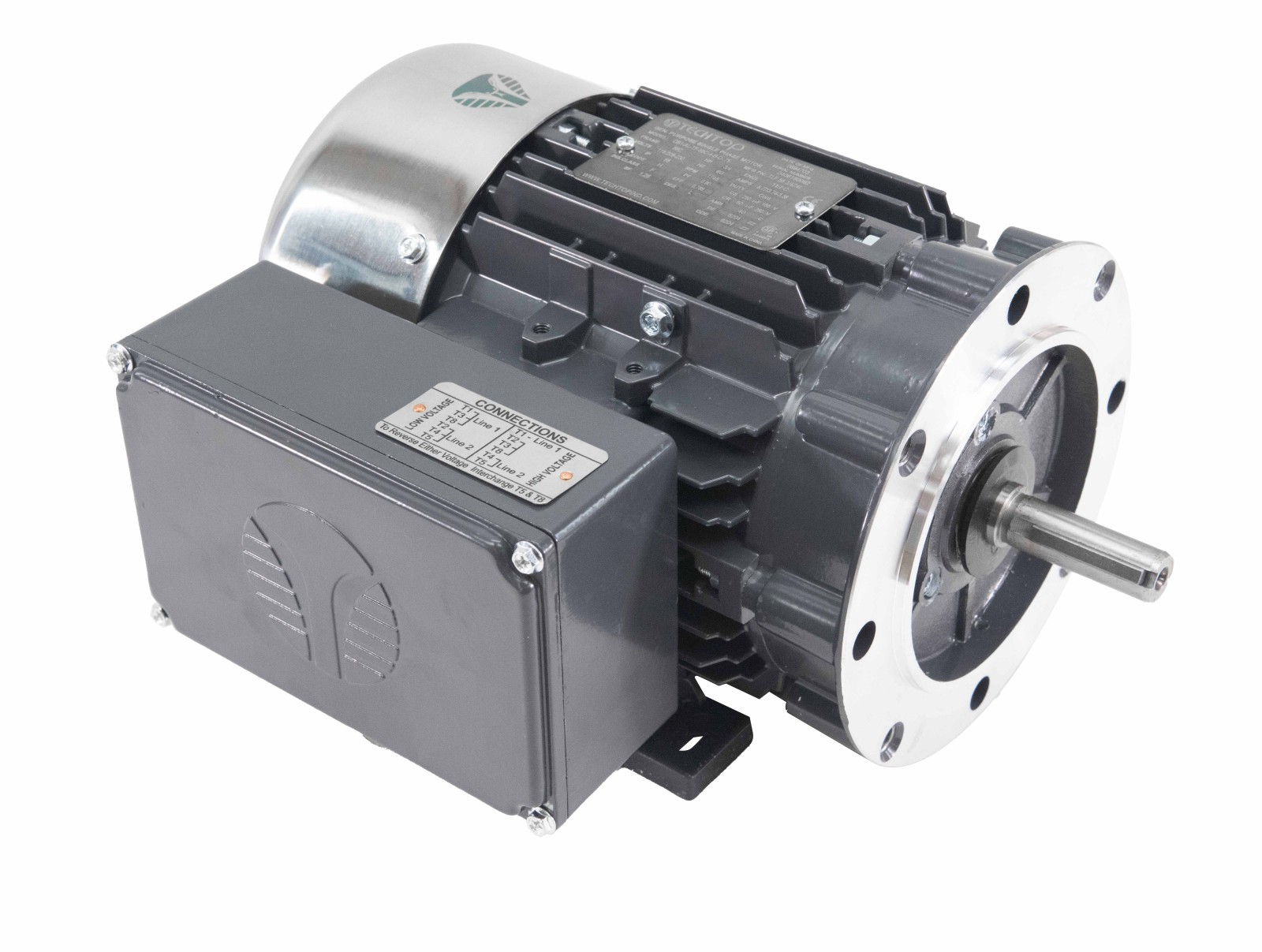 Techtop Cobra Electric Motor 3 HP 3600 Rpm 1-PH 115/230 Volt 145TC Frame