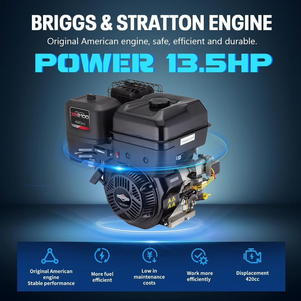 1.2 Ton Mini Excavator 13.5HP B&S Gas Engine w/ Hydraulic Thumb EPA US Free Ship