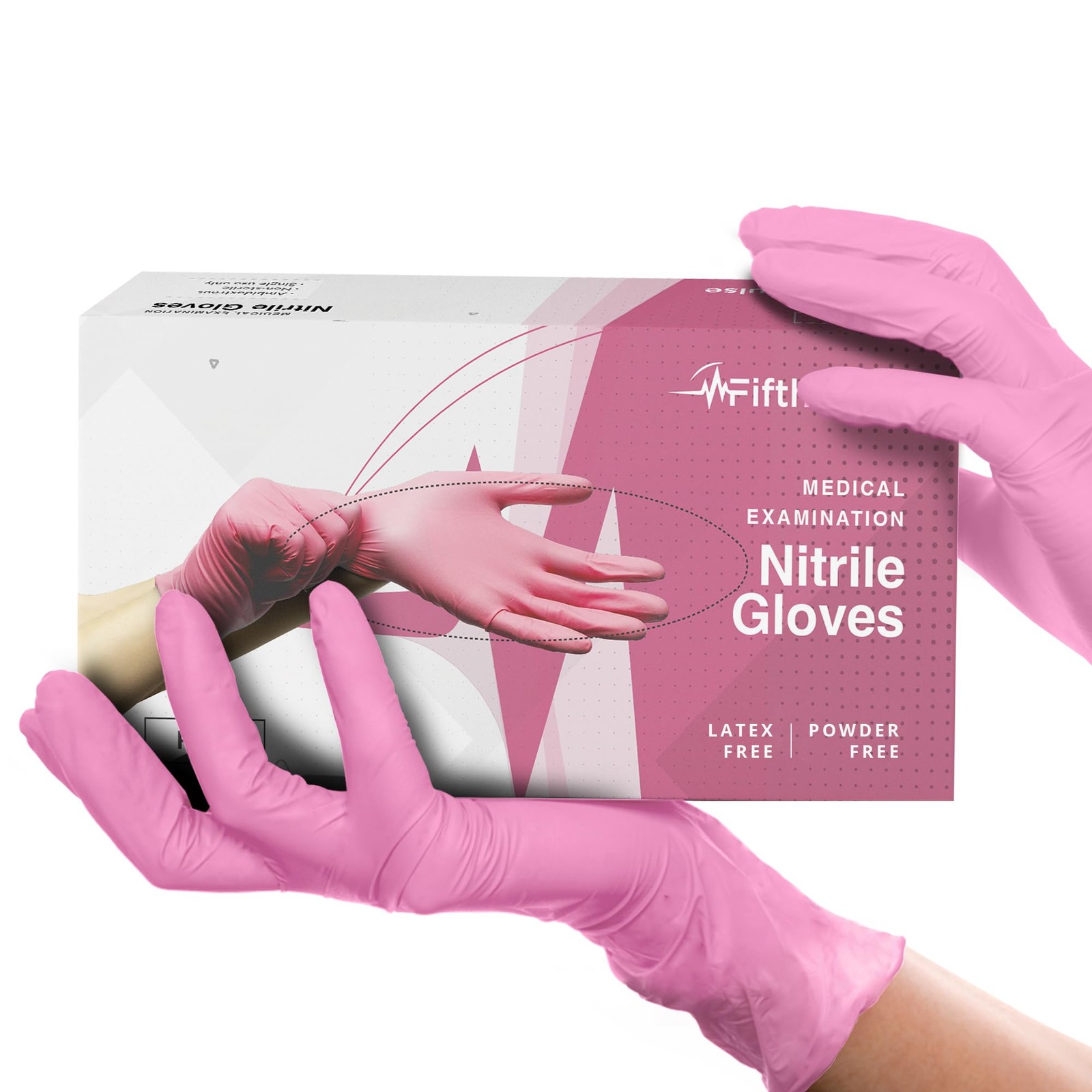 FifthPulse Fuchsia Nitrile Gloves | Medical-Grade | Latex-Free