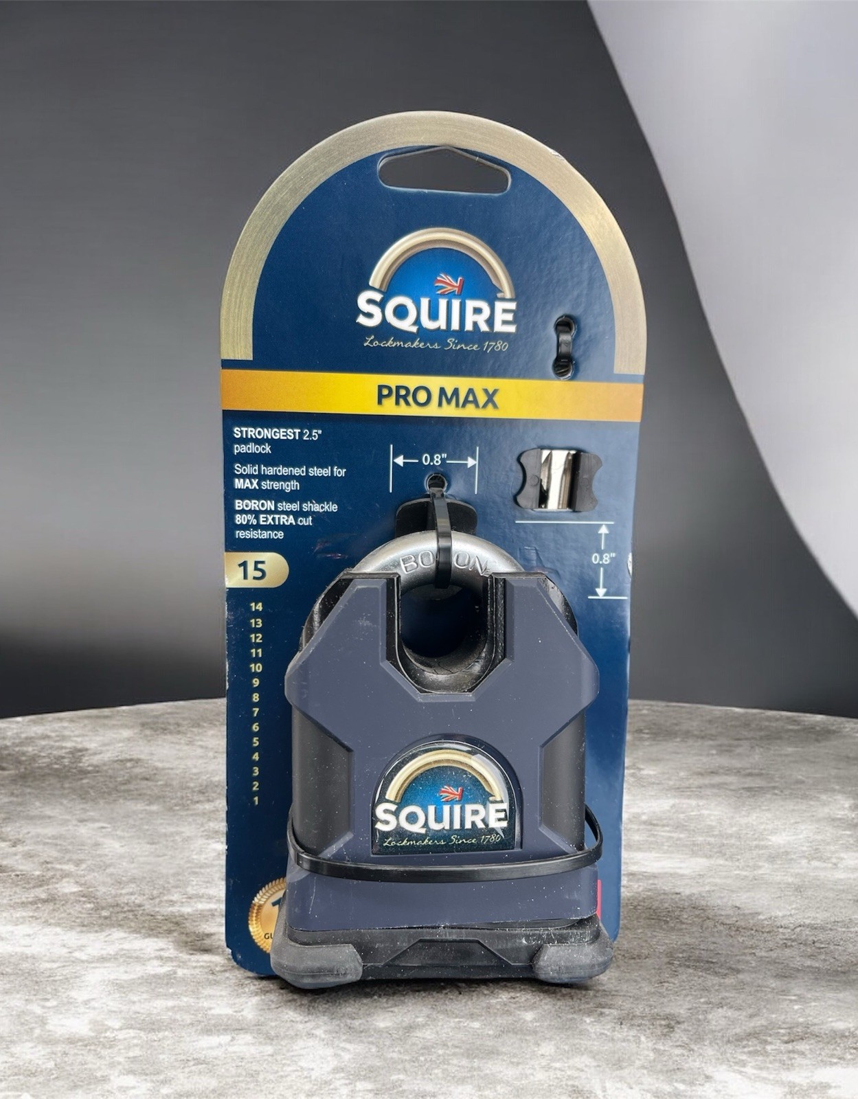 Squire Pro Max Stronghold SS65CS Strongest 2.5″ Padlock
