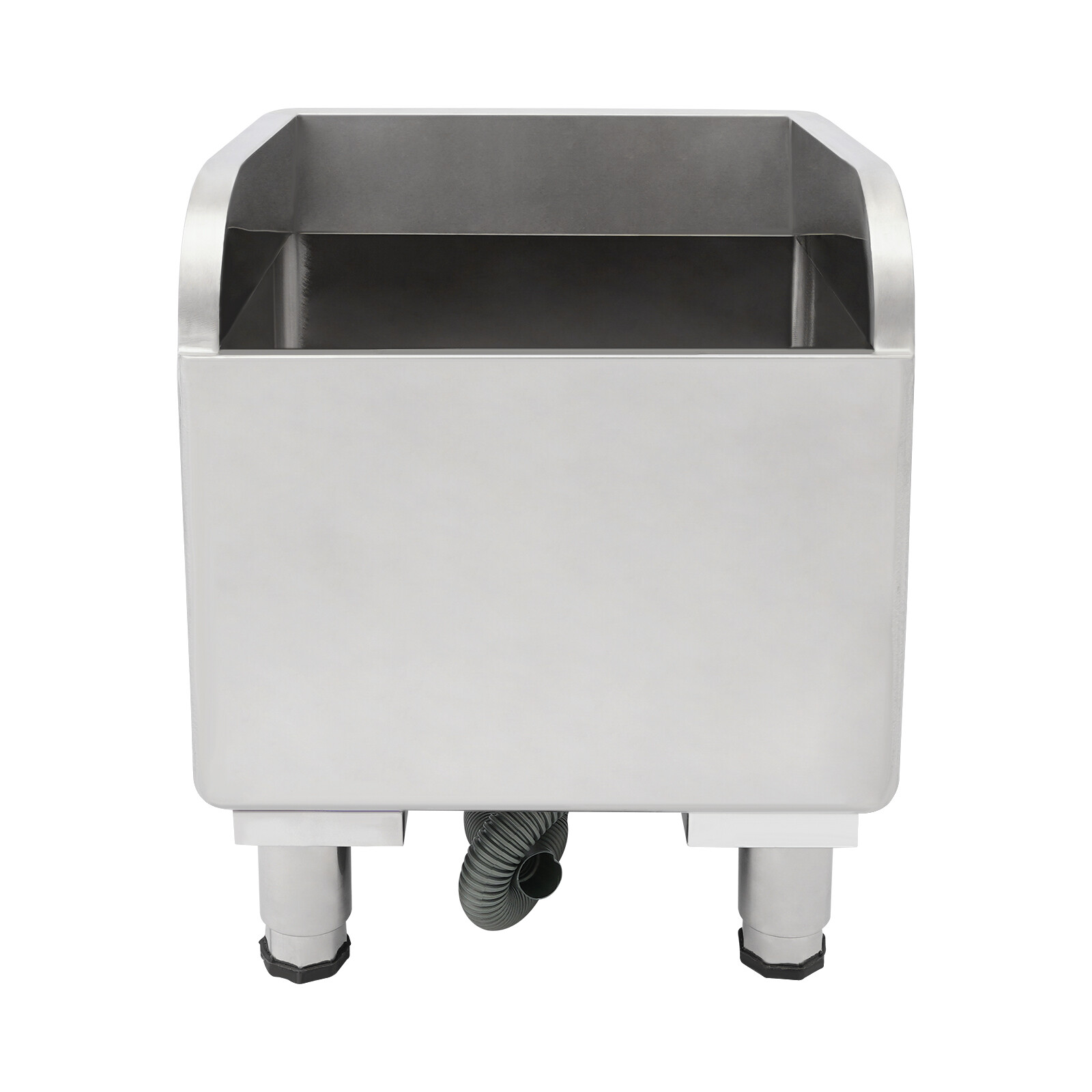 Stainless Steel Mop Service Basin, Floor Mount Mop Sink 17.72*16.14*19.69 in