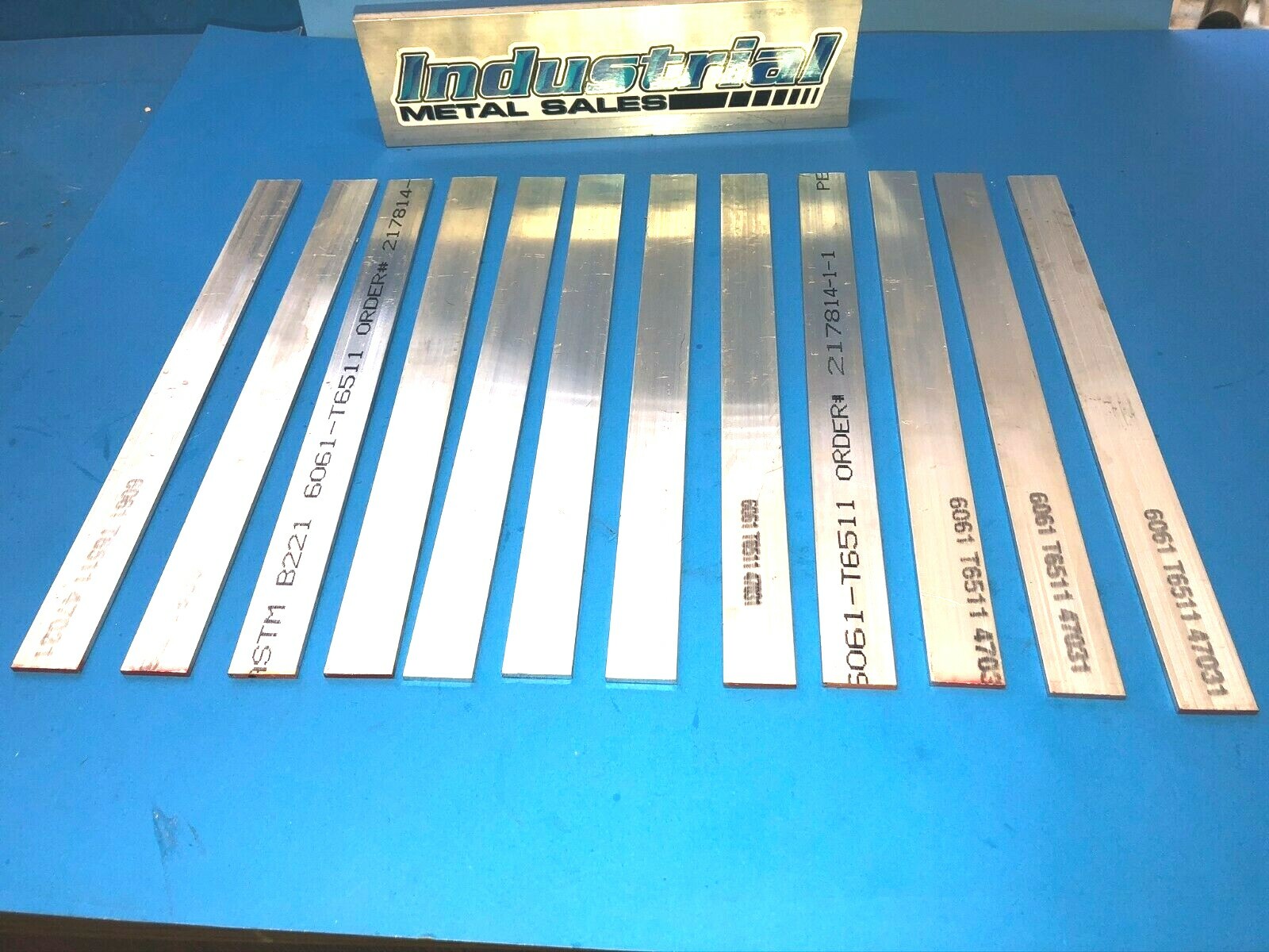 1/8″ x 1″ 6061 T6511 Aluminum Flat Bar x 36″-Long– .125″ x 1″– 12 PIECES!!!