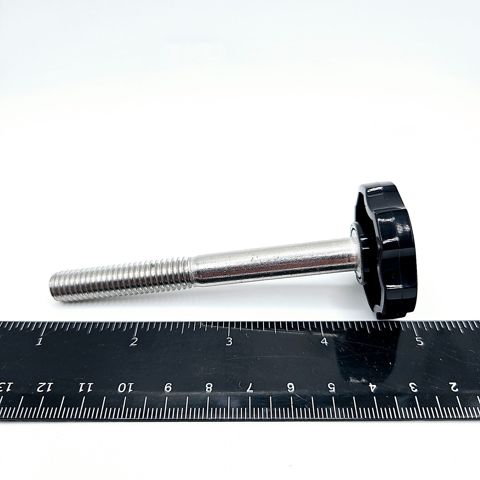3/8″ Thumb Screw Bolts Black Round Clamping Hand Knob Stainless Steel