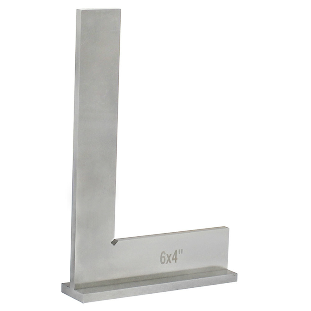 Hardened Steel 6” x 4″ Machinists Work Shop Precision Square Squares Wide Base