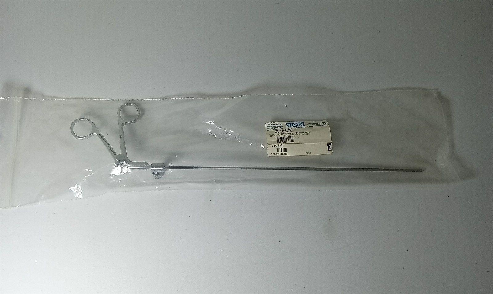 KARL STORZ 26186DB FRCP BIOPSY PUNCH SINGLE ACTION 3.3M