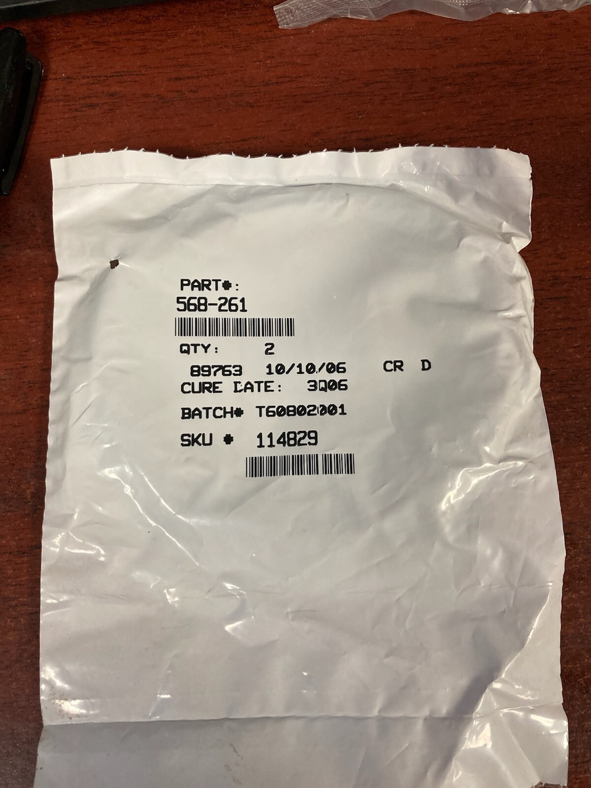 568-261, OR-70NBR-6.75×1/8-C/S(5), O-RINGS Pack of 2