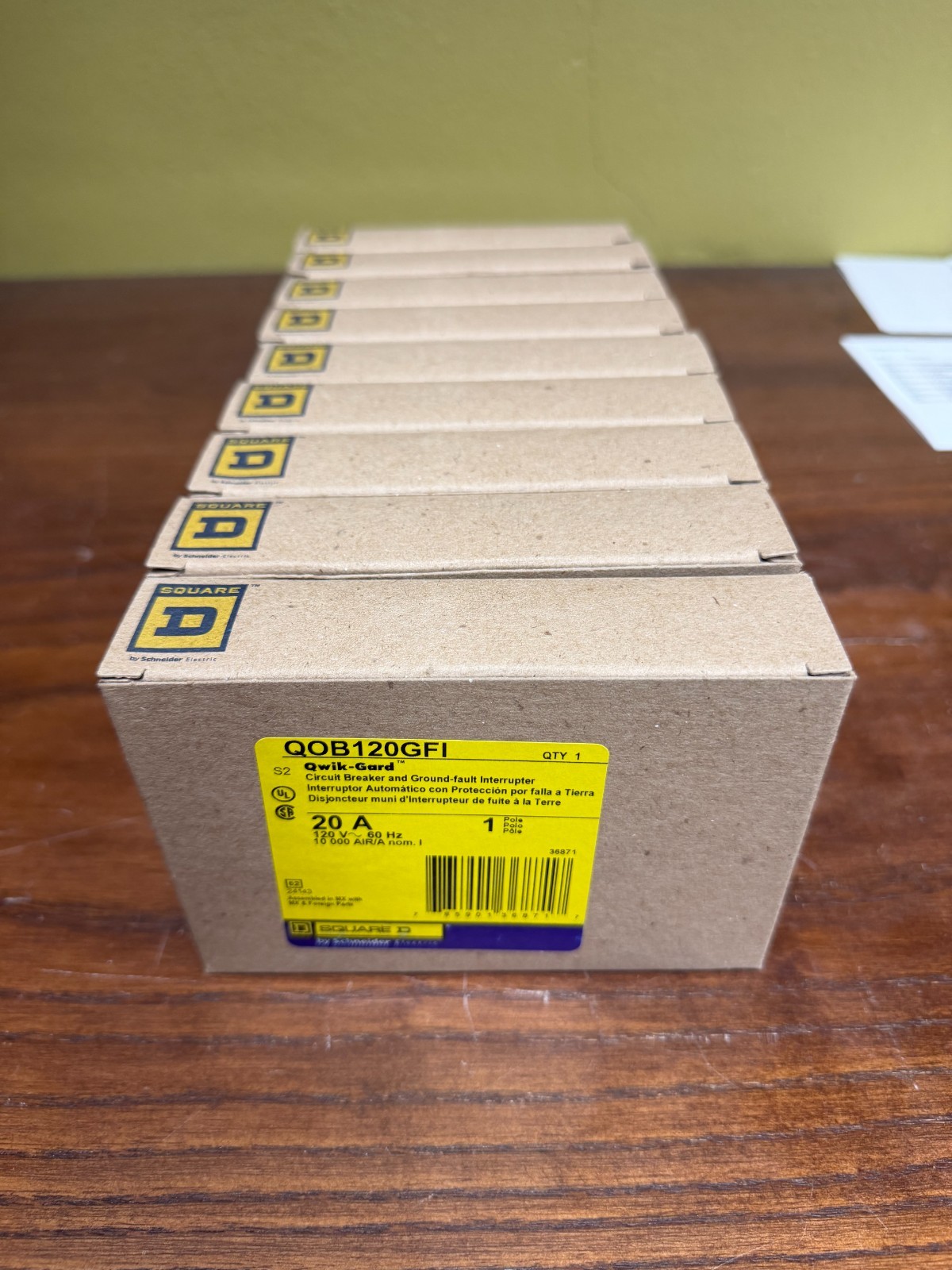 Lot 0f (9) ***QOB120GFI*** Breakers BRAND NEW IN BOX!!!
