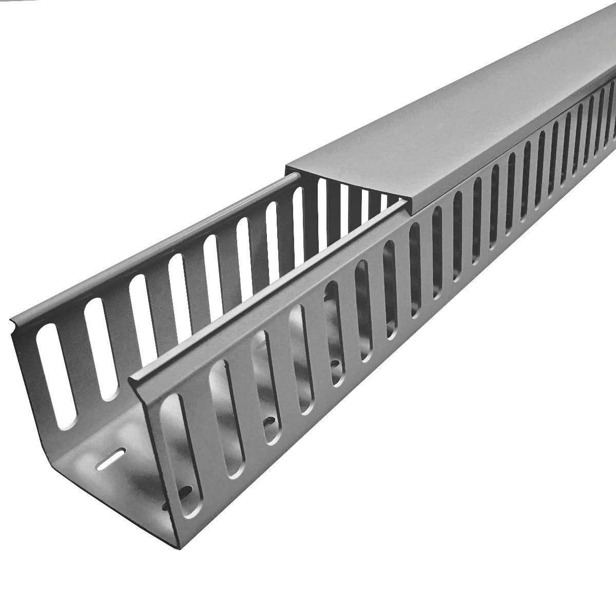 Electriduct PVC Closed Slot Wire Duct Raceway – Size and Color Options