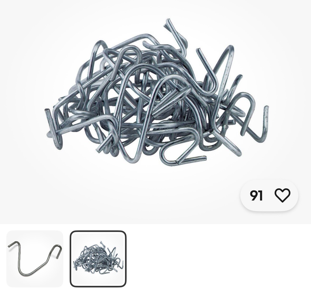 1000 pack Made in the USA Galvanized T-Post Fence Clips
