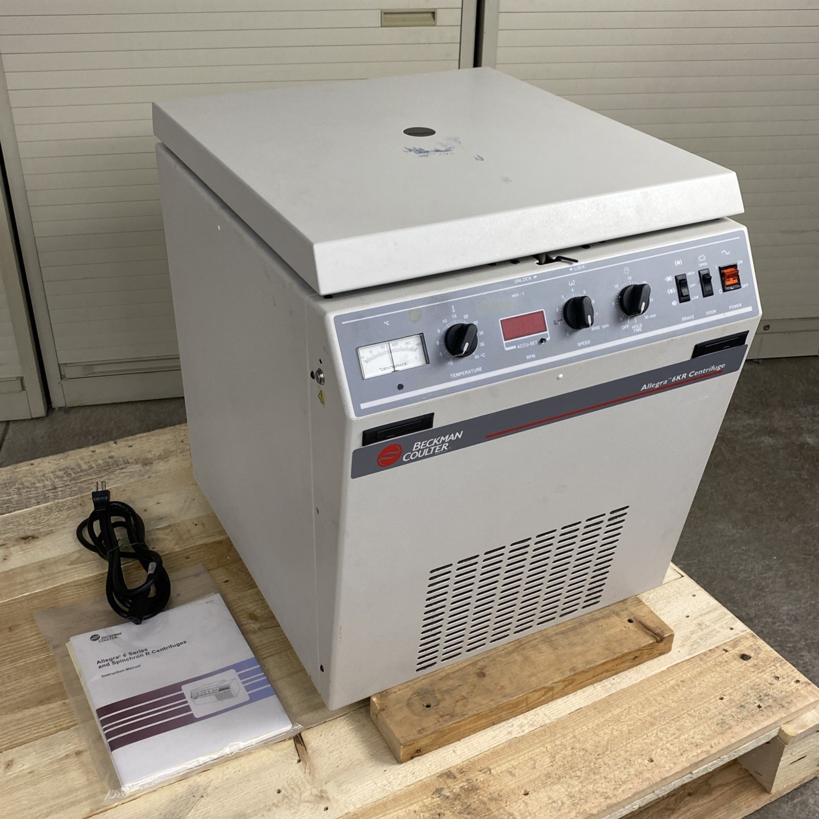 Beckman Coulter Allegra-6kr Refrigerated Benchtop Centrifuge